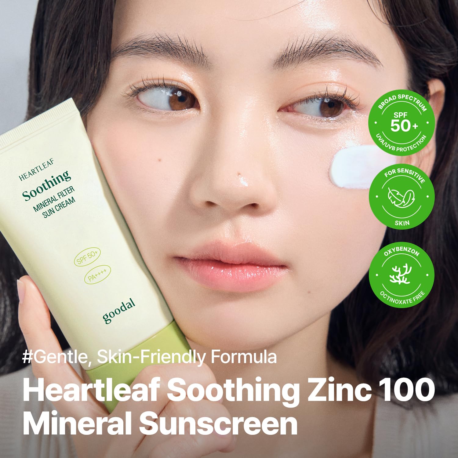 [GOODAL] Heartleaf Soothing Zinc 100 Mineral Sunscreen SPF 50