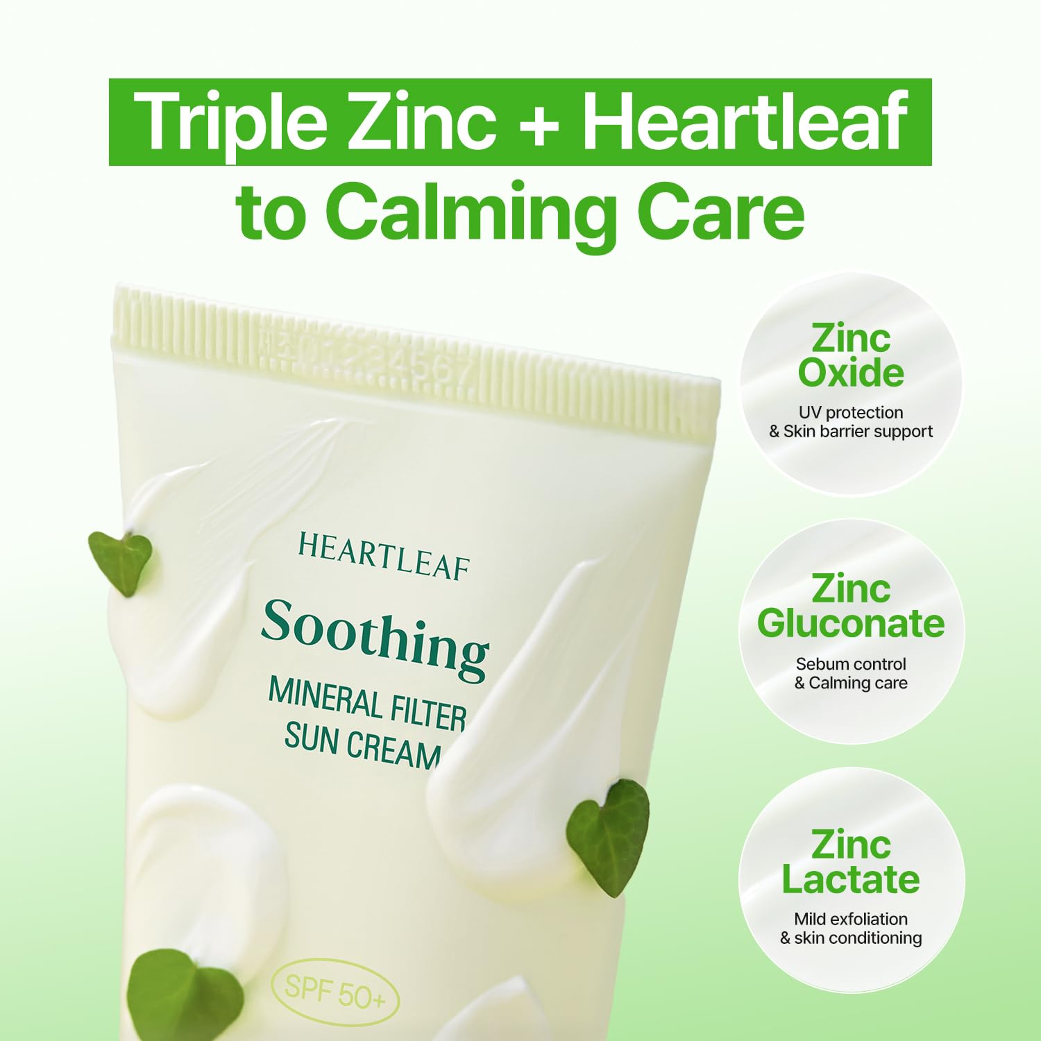[GOODAL] Heartleaf Soothing Zinc 100 Mineral Sunscreen SPF 50