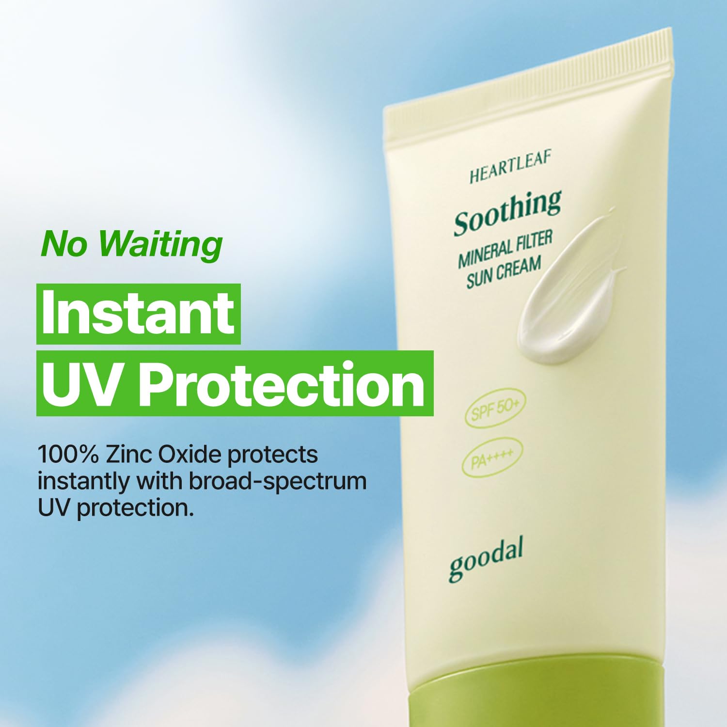 [GOODAL] Heartleaf Soothing Zinc 100 Mineral Sunscreen SPF 50
