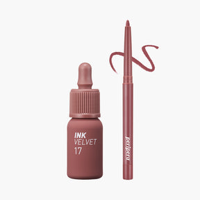 [PERIPERA] Ink Velvet + Lip Liner Set - CLUB CLIO
