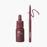 [PERIPERA] Ink Velvet + Lip Liner Set - CLUB CLIO