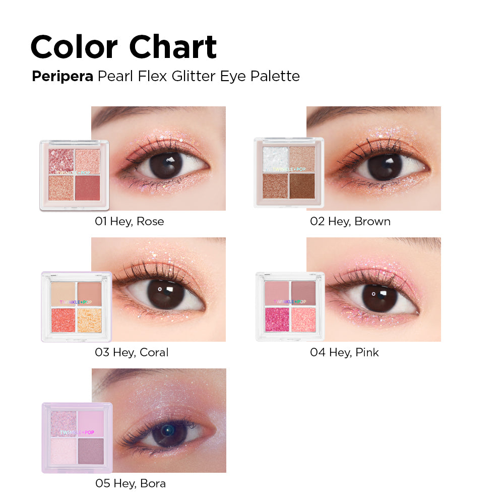 [TWINKLEPOP] Pearl Flex Glitter Eye Palette - CLUB CLIO